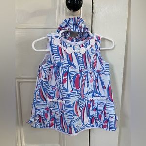 Lilly Pulitzer red right return baby shift size 12/18